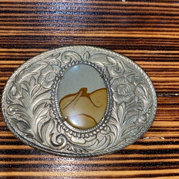 Vintage silver belt Buckle - Picture 1 of 3
